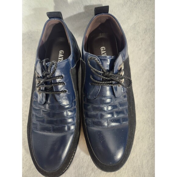 Gatsby Men\'s Oxford Derby Orthopedic Leather Shoes Size 10 Blue main image 7